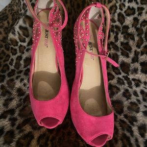 Hot pink platforms